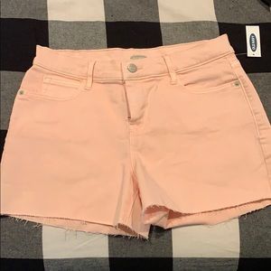 Light pink old navy boyfriend shorts